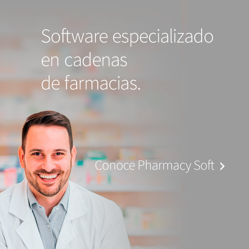 Software especializado en cadenas de farmacias.